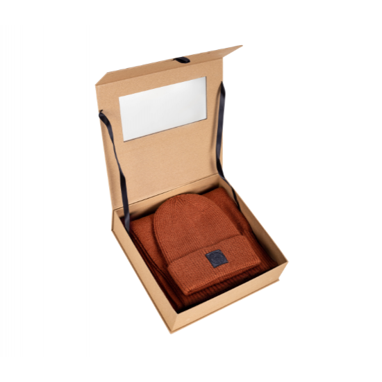 Bugatti Set - scarf and hat orange