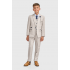 Boys Caridi Beige Three Piece Suit