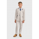 Boys Caridi Beige Three Piece Suit