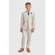 Boys Caridi Beige Three Piece Suit