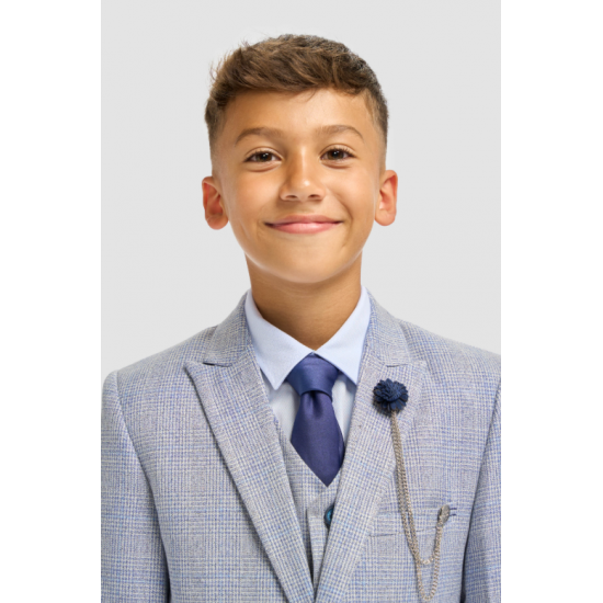 Boys Caridi Sky Three Piece Suit