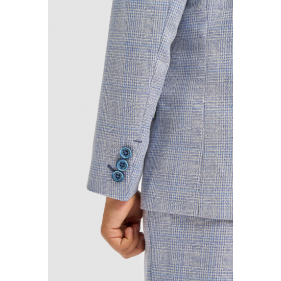 Boys Caridi Sky Three Piece Suit