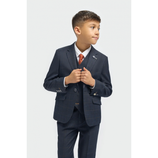 Boys Torino Navy Suit