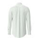 Cotton shirt with fine stripe pattern and button-down collar sage