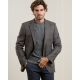 Finn Tweed Blazer in Light Brown Windowpane Check