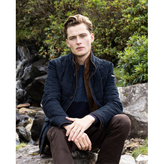 Glenveigh Quilted Jacket in Navy