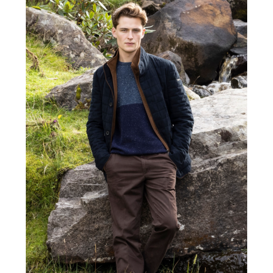 Glenveigh Quilted Jacket in Navy