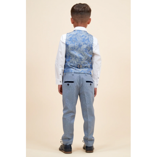 Marc Darcy Bromley 3 PC Boys Suit Sky