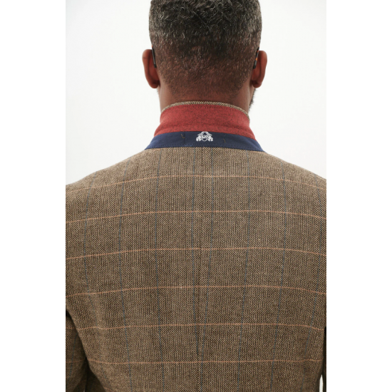 TED - Tan Tweed Check Three Piece Suit TED - Tan Tweed Check Three Piece Suit