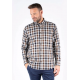 Murat shirt with checks in brown
