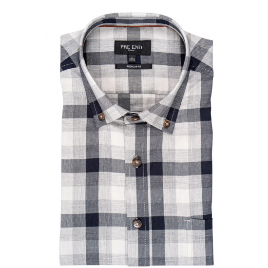 Murat shirt with checks in navy