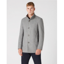 Remus Uomo Mens Overcoat Grey Jonah