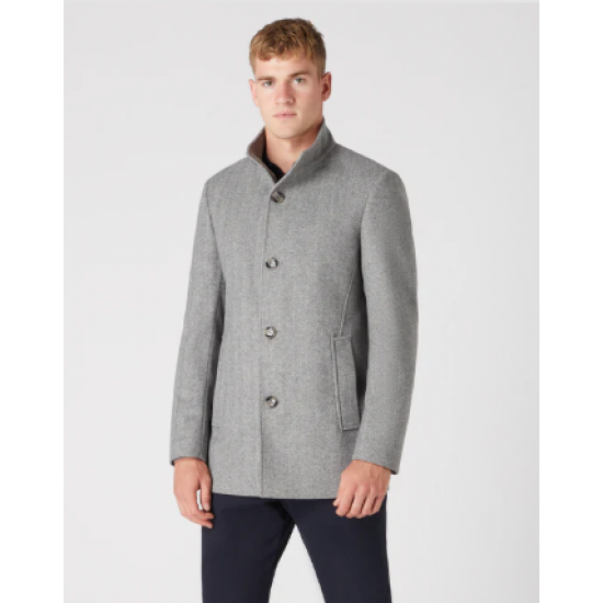 Remus Uomo Mens Overcoat Grey Jonah