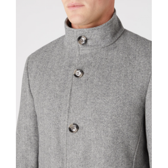 Remus Uomo Mens Overcoat Grey Jonah