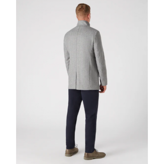 Remus Uomo Mens Overcoat Grey Jonah