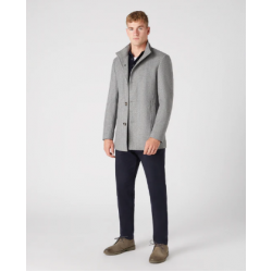 Remus Uomo Mens Overcoat Grey Jonah