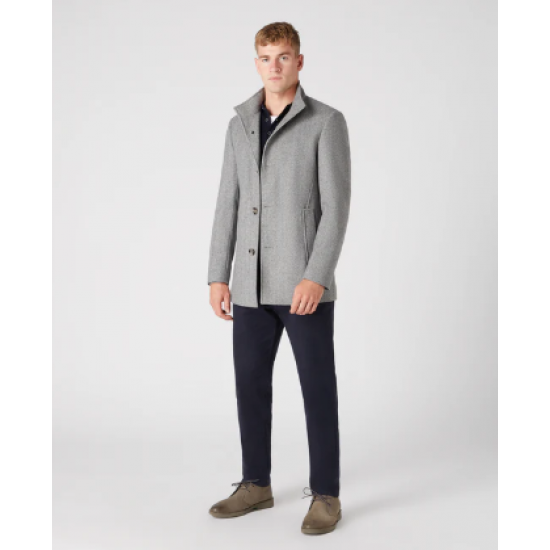 Remus Uomo Mens Overcoat Grey Jonah