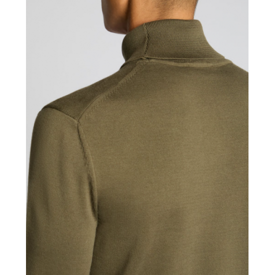 Roll Neck Cotton Sweater