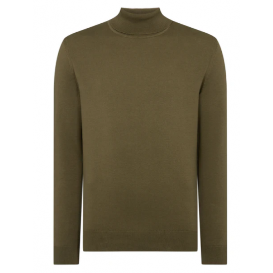 Roll Neck Cotton Sweater