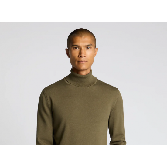 Roll Neck Cotton Sweater