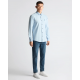 Remus Uomo Tapered Parker Causal Shirt - Sky Blue