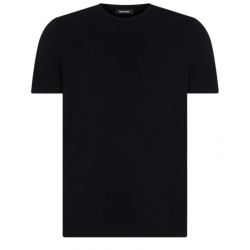Tapered Fit Cotton-Stretch T-Shirt Navy
