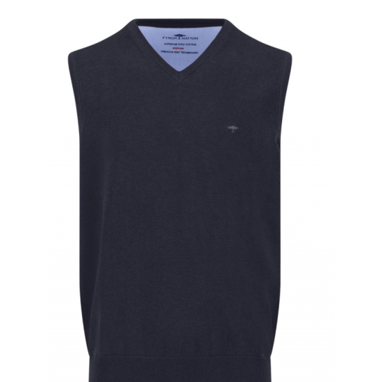 V-neck cotton sleeveless