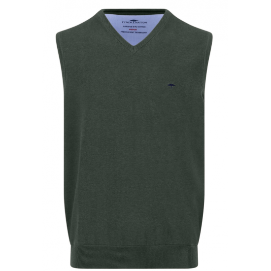 V-neck cotton sleeveless