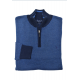 Tom Penn 1/4 Zip Knitwear Blue