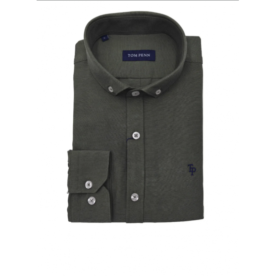 Tom Penn Crew Knit Khaki