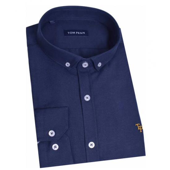 Tom Penn LS Shirt Navy