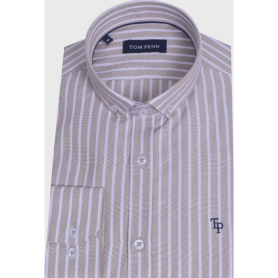 Tom Penn Oxford Stripe Tan