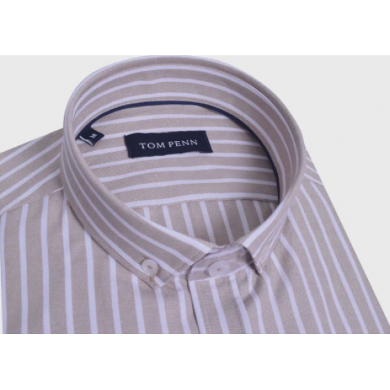 Tom Penn Oxford Stripe Tan