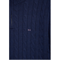 1/4 Zip Sweater cotton twill