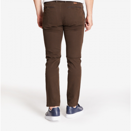 Bugatti Chinos Cashmere Feel Brown