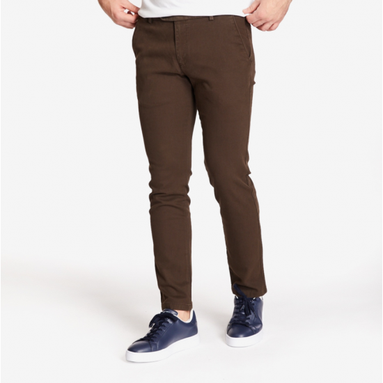 Bugatti Chinos Cashmere Feel Brown
