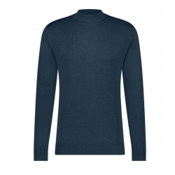 Manzini Turtle Neck Navy Sweatshirt