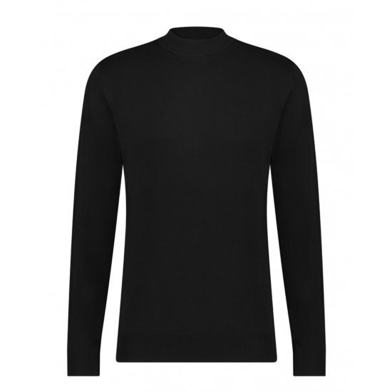 Mancini Turtle Neck Black Sweatshirt