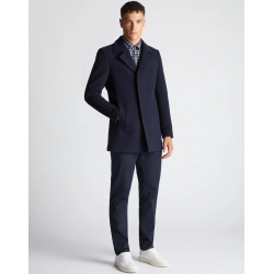 Remus Uomo Rich Wool Coat Navy