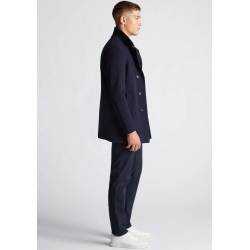 Remus Uomo Rich Wool Coat Navy