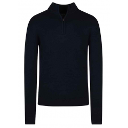 Remus Uomo Half Zip Sweater Indigo
