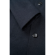 Bugatti Black Wool Coat with Leather Trim & Removable Insert