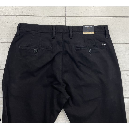 Alberto Slim Fit Chinos Black