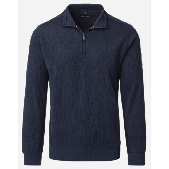 Casa Moda 1/4 Zip Knitwear Navy