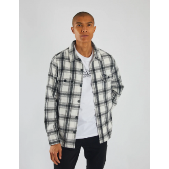 Diesel Overshirt Monty Black-White