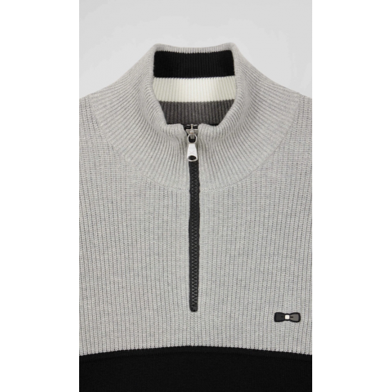 Eden Park Sweatshirt Grey & Navy