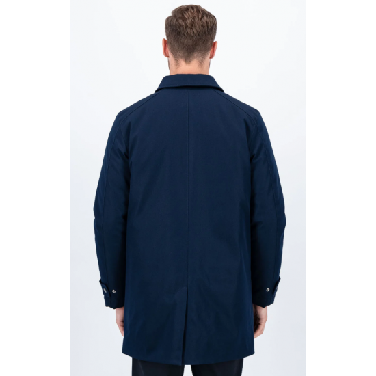 Fynch Hatton Twill Carcoat Navy