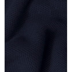 Magee Carn Cotton Structure 1/4 Zip Jumper Navy Classic Fit