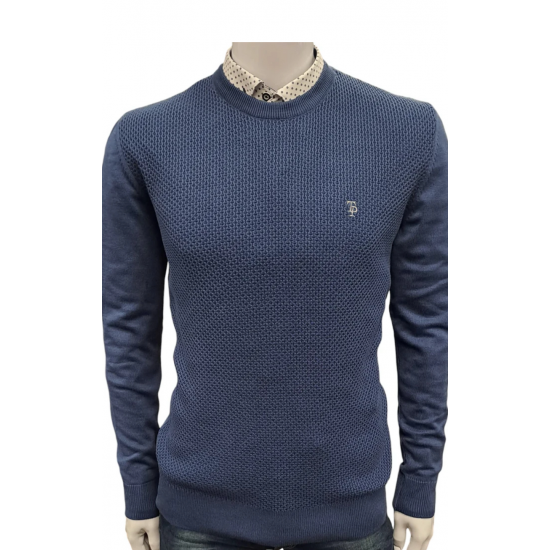 Tom Penn Crew Neck Knitwear Navy