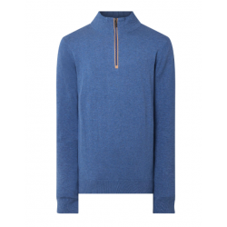 Bugatti 1/4 Zip Knit Troyer  Blue